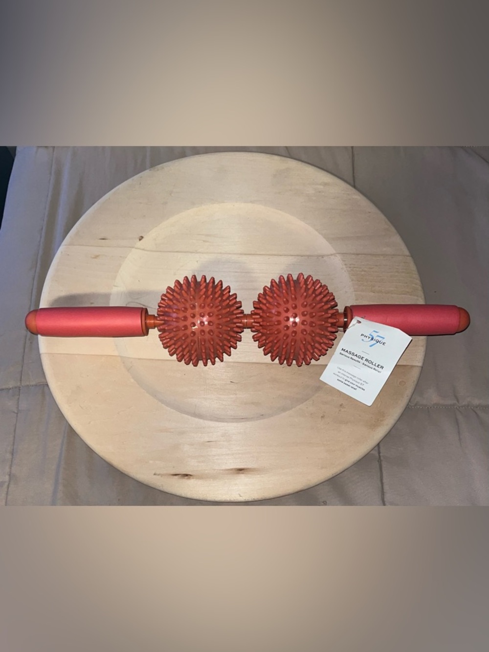 Massage Roller With Soft Cushion Handles In Red BRAND NEW (NWT)